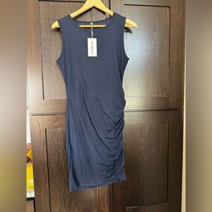 Midnight Blue Midi Dress
